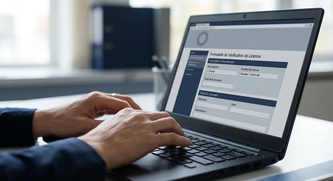 Processus de vérification d’une licence ANJ sur un site de paris